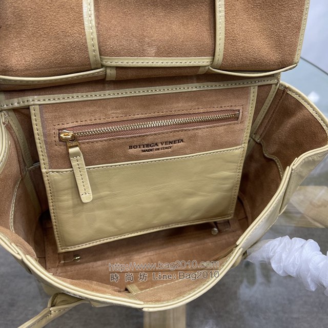 Bottega veneta高端女包 96009s小號 寶緹嘉新款Arco33油蠟皮手提包 BV經典款小牛皮arco女包  gxz1323
